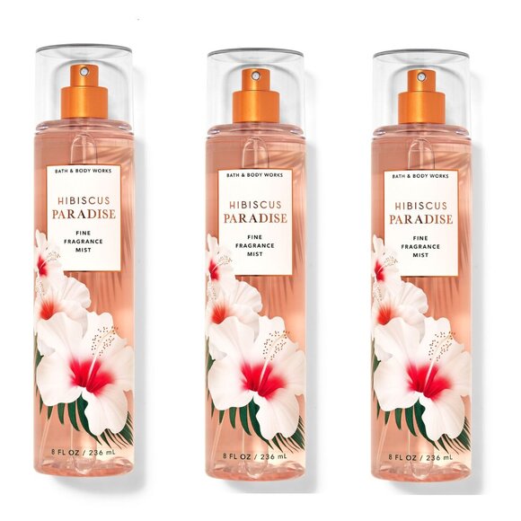 Bath & Body Works Hibiscus Paradise Fine Fragrance Mist Set of 3 - Picture 1 of 1